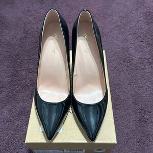 COPY - NWT size 12 wide width black stilettos